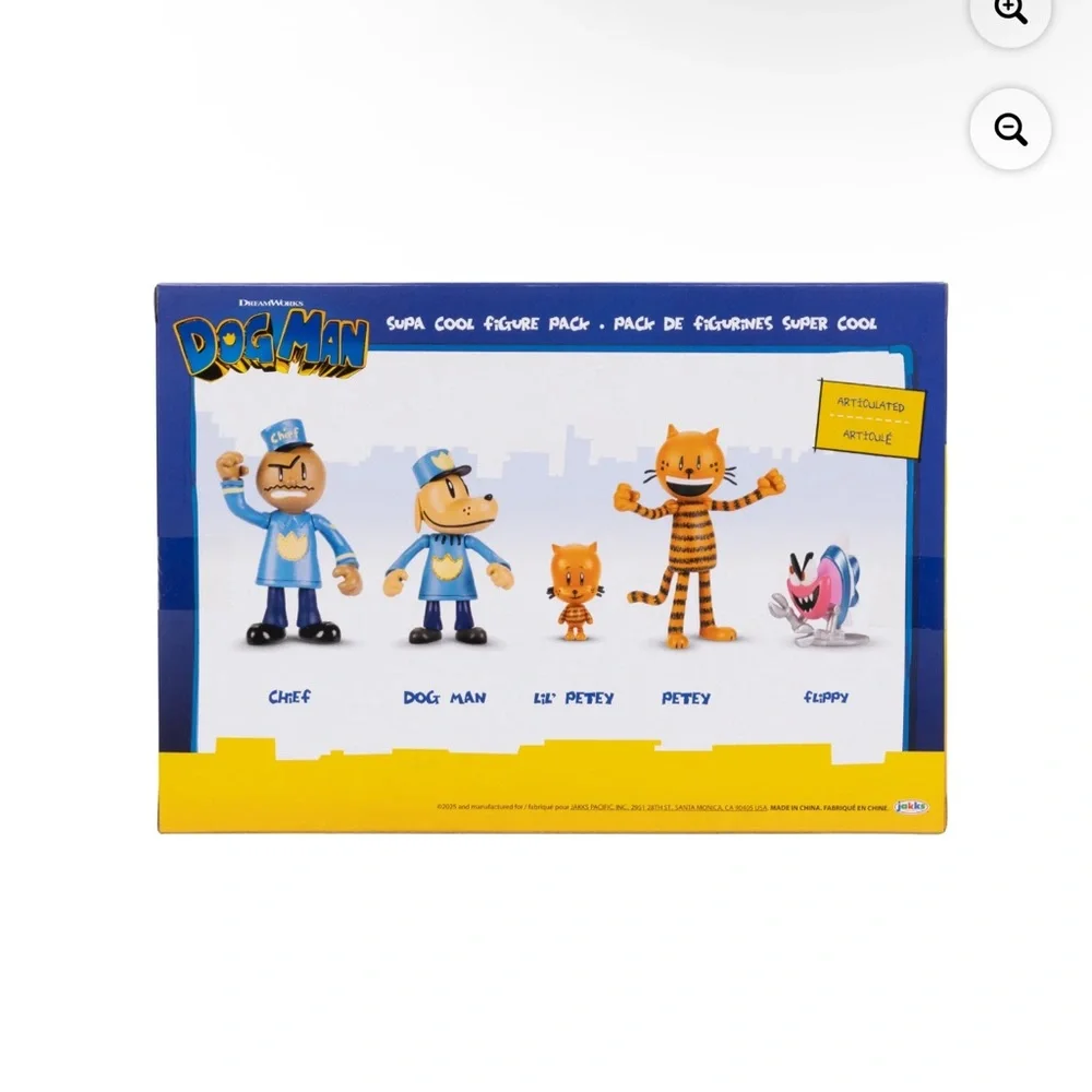 Dream Works Dog Man Super Cool Figure Pack - Blue & Orange